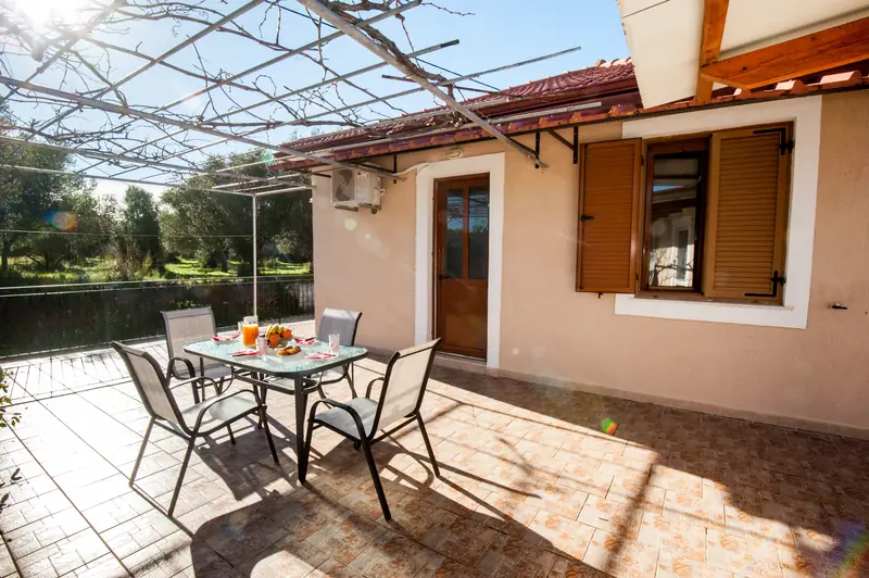 The veranda looking back towards the outdoor space
